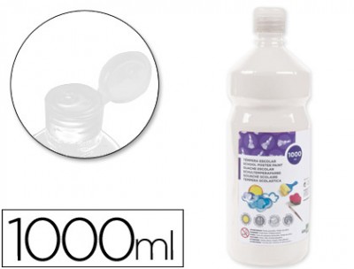 GUACHE ESCOLAR LIDERPAPEL 1000 ML BRANCO