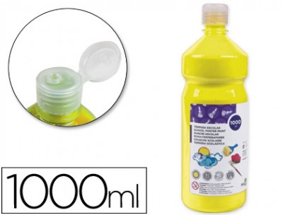 GUACHE ESCOLAR LIDERPAPEL 1000 ML AMARELO