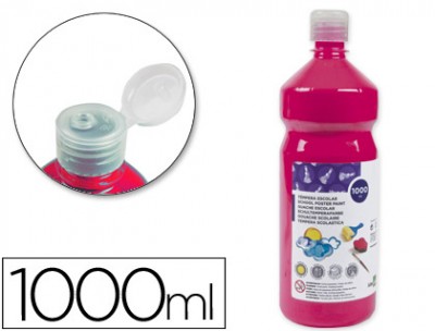 GUACHE ESCOLAR LIDERPAPEL 1000 ML FUCSIA