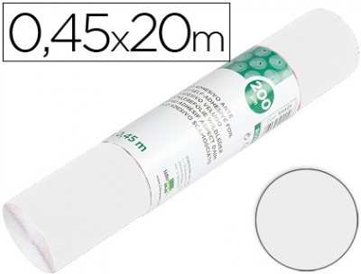 ROLO ADESIVO LIDERPAPEL BRANCO BRILHO 45cm 20mt