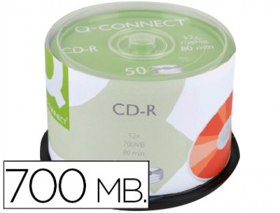 CD-R Q-CONNECT KF18020 (50) 700MB 80MIN.52x IMPRIM