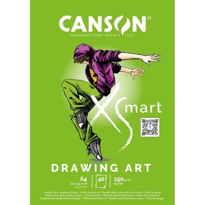 BLOCO CANSON XSMART 40F A4 150 G DRAWING ART